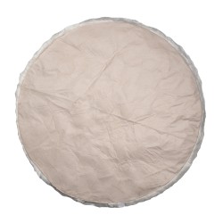 Clayre & Eef Rug Ø 100 cm White Polyester Round