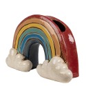 Clayre & Eef Planter 26x9x16 cm Red Ceramic Rainbow