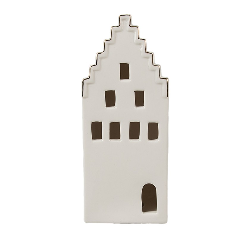 Clayre & Eef Dekoration Haus 16 cm Beige Porzellan