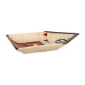 Clayre & Eef Vassoio da portata Casa 27x18 cm Beige Ceramica