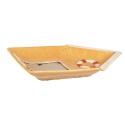 Clayre & Eef Serving Platter House 25x17 cm Yellow Ceramic