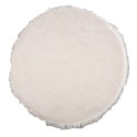 Clayre & Eef Rug Ø 100 cm White Grey Polyester Round