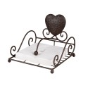 Clayre & Eef Tovaglioli Carta set di 20 33x33 cm Bianco Carta Cuori Love