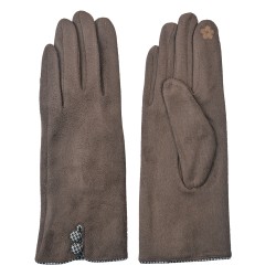 Juleeze Gants d'hiver 8x24 cm Marron 100% Polyester