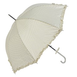 Juleeze Ombrello per adulti Ø 90 cm Beige Poliestere Punti