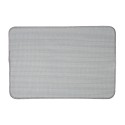 Clayre & Eef Bath Mat 58x38x1 cm Grey Polyester Rectangle Star