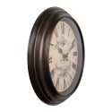 Clayre & Eef Orologio da parete Ø 31x4 cm Marrone Beige Plastica Vetro