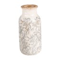 Clayre & Eef Vase Ø 15x32 cm Beige Grey Ceramic Flowers