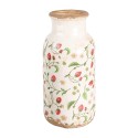 Clayre & Eef Vase Ø 15x32 cm Beige Rouge Céramique Fraises