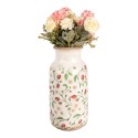 Clayre & Eef Vase Ø 15x32 cm Beige Red Ceramic Strawberries