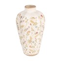 Clayre & Eef Vaas Ø 17x30 cm Beige Roze Keramiek Bloemen