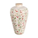 Clayre & Eef Vase Ø 24x40 cm Beige Red Ceramic Strawberries