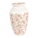 Clayre & Eef Vaso  Ø 21x37 cm Beige Rosa  Ceramica Rose