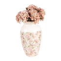 Clayre & Eef Vase Ø 21x37 cm Beige Pink Ceramic Roses