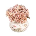 Clayre & Eef Planter Ø 17x12 cm Beige Pink Ceramic Roses