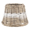 Clayre & Eef Lampshade Ø 20x15 cm Brown Rattan Round