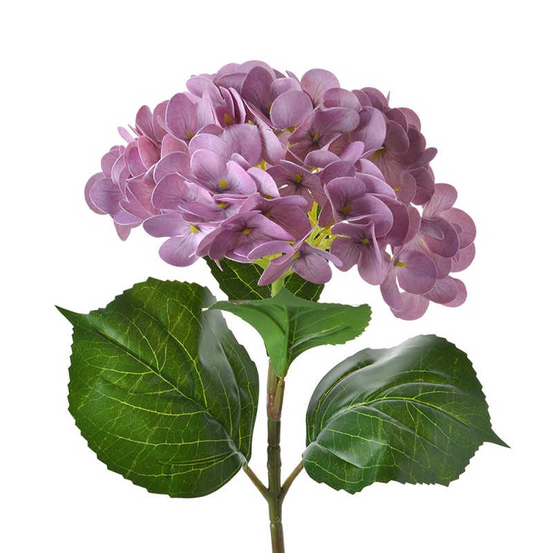 Clayre & Eef Kunstblume Hortensie 67 cm Violett Kunststoff