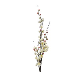 Clayre & Eef Fleur artificielle 115 cm Blanc Plastique