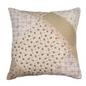 Clayre & Eef Cushion Cover 40x40 cm Green Beige Polyester Flowers