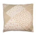 Clayre & Eef Cushion Cover 50x50 cm Green Beige Polyester Flowers