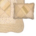 Clayre & Eef Tagesdecke 180x250 cm Grün Beige Polyester