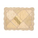 Clayre & Eef Tagesdecke 230x250 cm Grün Beige Polyester