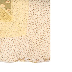 Clayre & Eef Couvertures 230x250 cm Vert Beige Polyester