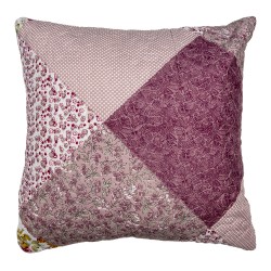 Clayre & Eef Cushion Cover 40x40 cm Purple Polyester Flowers