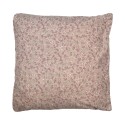 Clayre & Eef Kissenbezug 50x50 cm Violett Polyester Blumen