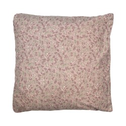 Clayre & Eef Cushion Cover 50x50 cm Purple Polyester Flowers