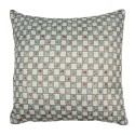 Clayre & Eef Kussenhoes 40x40 cm Groen Beige Polyester Bloemen