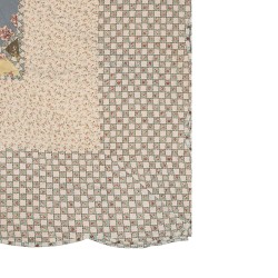 Clayre & Eef Bedspread 230x250 cm Green Beige Polyester