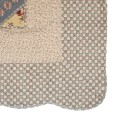 Clayre & Eef Couvertures 230x250 cm Vert Beige Polyester