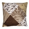 Clayre & Eef Cushion Cover 50x50 cm Brown Polyester Flowers