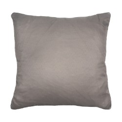 Clayre & Eef Housse de coussin 40x40 cm Blanc Gris Polyester Fleurs