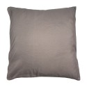 Clayre & Eef Cushion Cover 50x50 cm White Grey Polyester Flowers