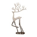 Clayre & Eef Decorative Figurine Set of 3 Deer 51x11x64 / 23x7x43 / 16x6x28 cm White Metal