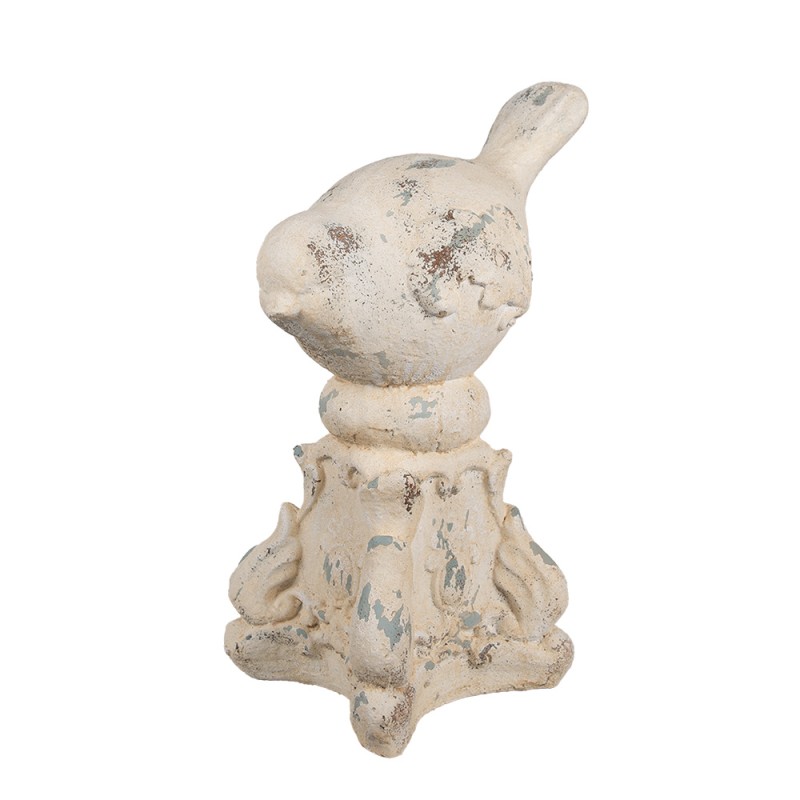 Clayre & Eef Figurine décorative Oiseau 33x21x47 cm Beige Matériau céramique