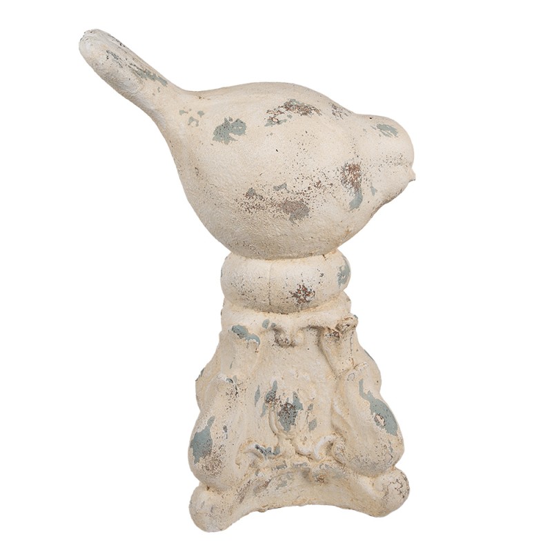 Clayre & Eef Figurine décorative Oiseau 33x21x47 cm Beige Matériau céramique