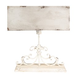 Clayre & Eef Lampe de table 50x20x56 cm Beige Bois Métal