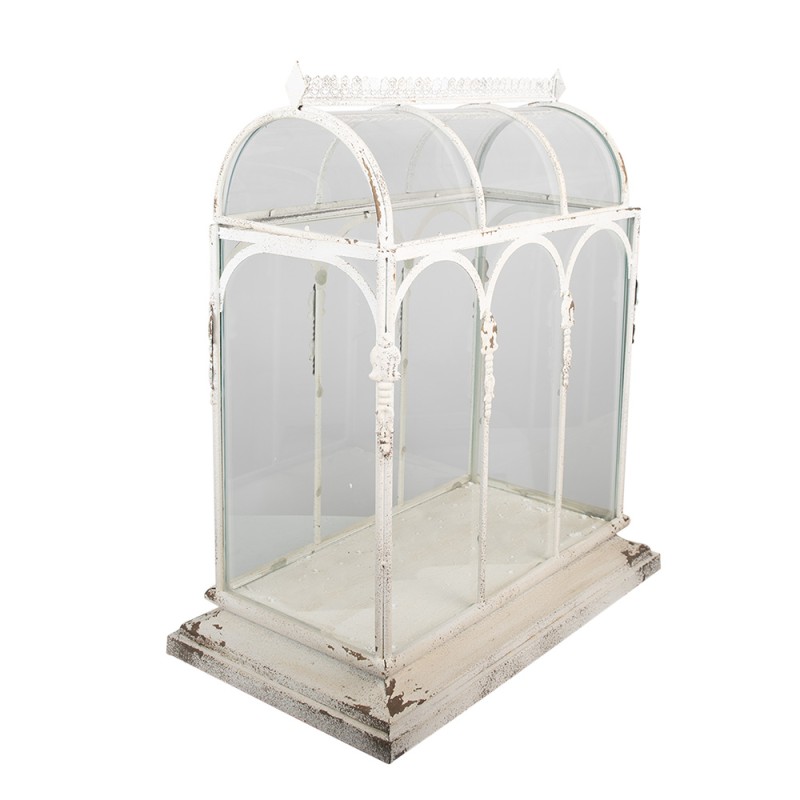 Clayre & Eef Decorative Propagation Box 56x32x65 cm Beige Metal Glass