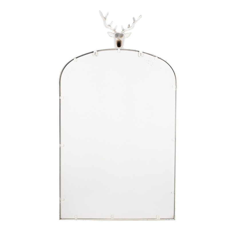 Clayre & Eef Mirror 58x10x105 cm White Metal Glass Deer