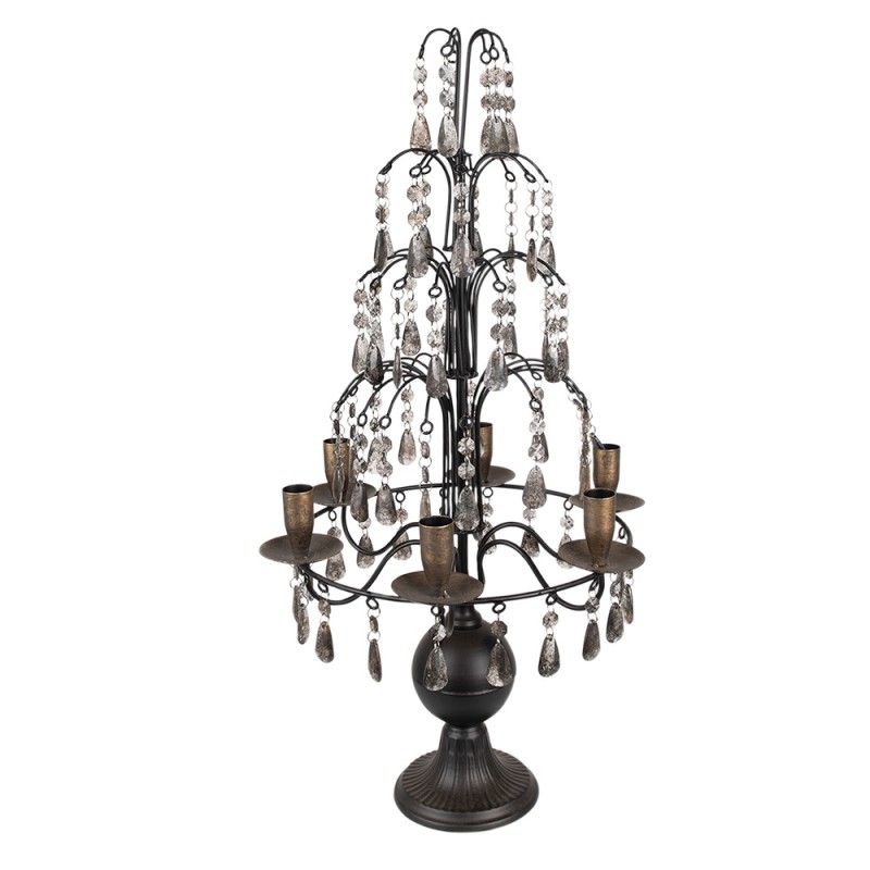 Clayre & Eef Chandelier 36x70 cm Couleur argent Noir Métal