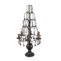 Clayre & Eef Candelabro 36x70 cm Color argento Nero Metallo