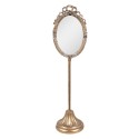 Clayre & Eef Table Mirror 13x11x46 cm Gold colored Metal Glass Oval