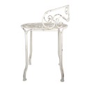 Clayre & Eef Tabouret Ø 44x67 cm Blanc Métal