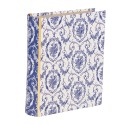 Clayre & Eef Opbergdoos Boeken 17x14x5 cm Wit Blauw Karton Rechthoek