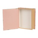 Clayre & Eef Opbergdoos Boeken 17x14x5 cm Roze Karton Rechthoek