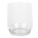 Clayre & Eef Waterglas 300 ml Transparant Glas Smile