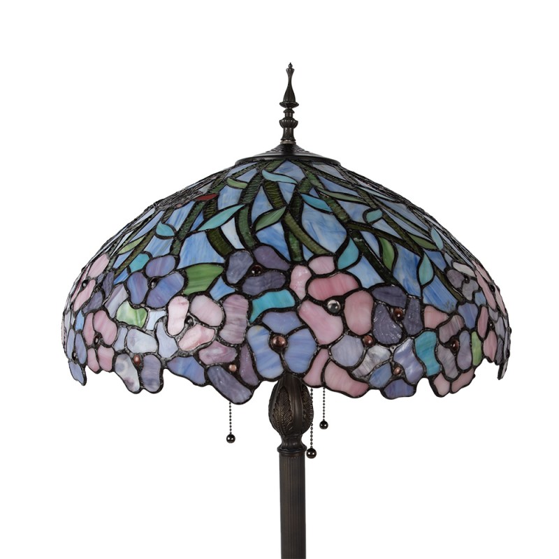 LumiLamp Tiffany Vloerlamp Ø 51x165 cm Meerkleurig Glas